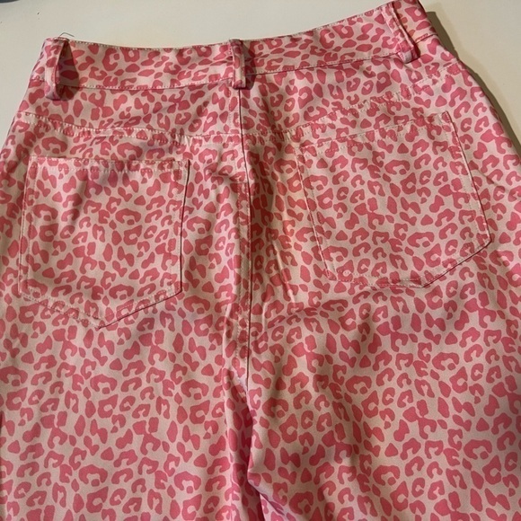 Princess Polly Ryllie Pink Cheetah Pants Size 4 - Picture 10 of 14